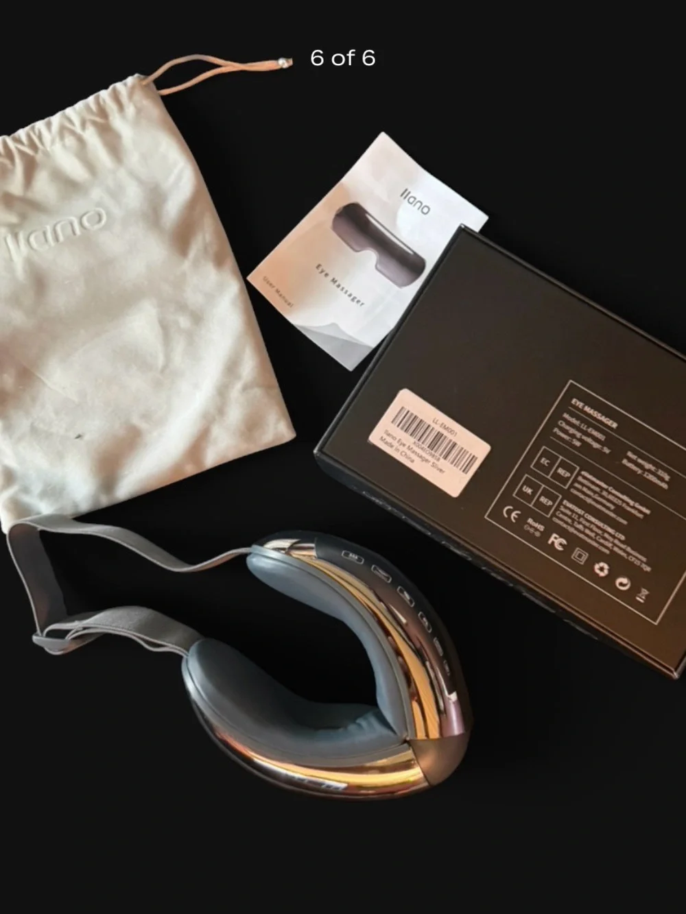 llano Eye Massager in Gradient Purple/Silver